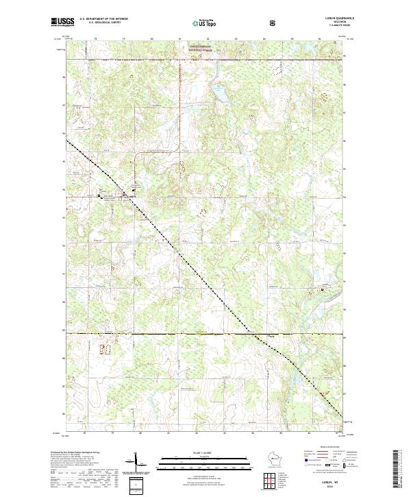Lublin, WI — USGS 7.5-minute topo (2022)