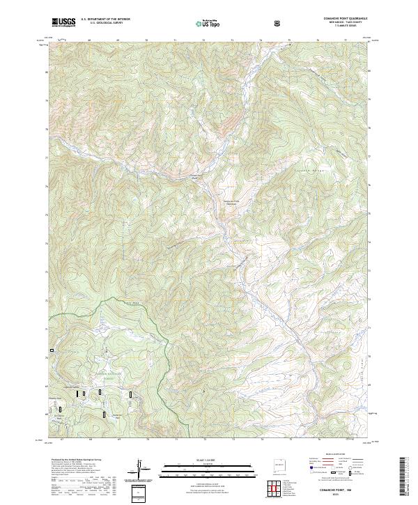 Comanche Point, NM — USGS 7.5-minute topo (2023)