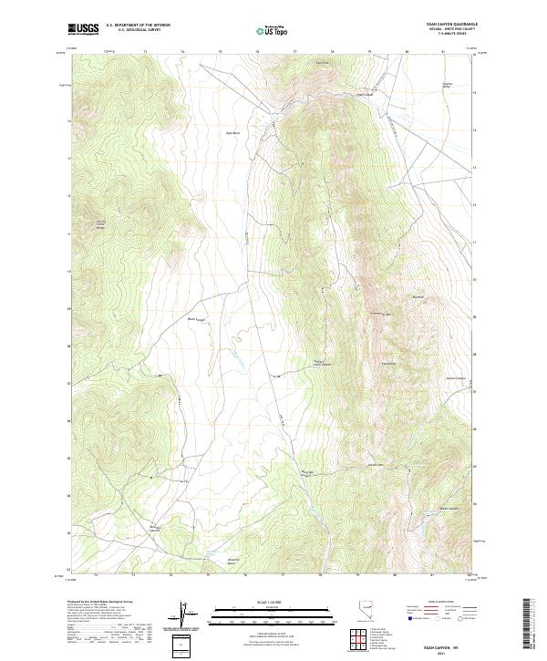 Egan Canyon, NV — USGS 7.5-minute topo (2021)