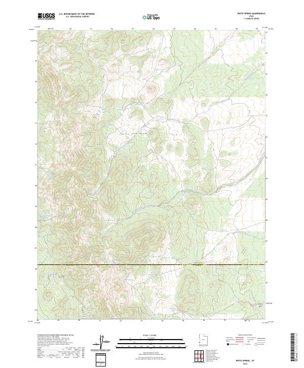 Pinto Spring, UT — USGS 7.5-minute topo (2023)