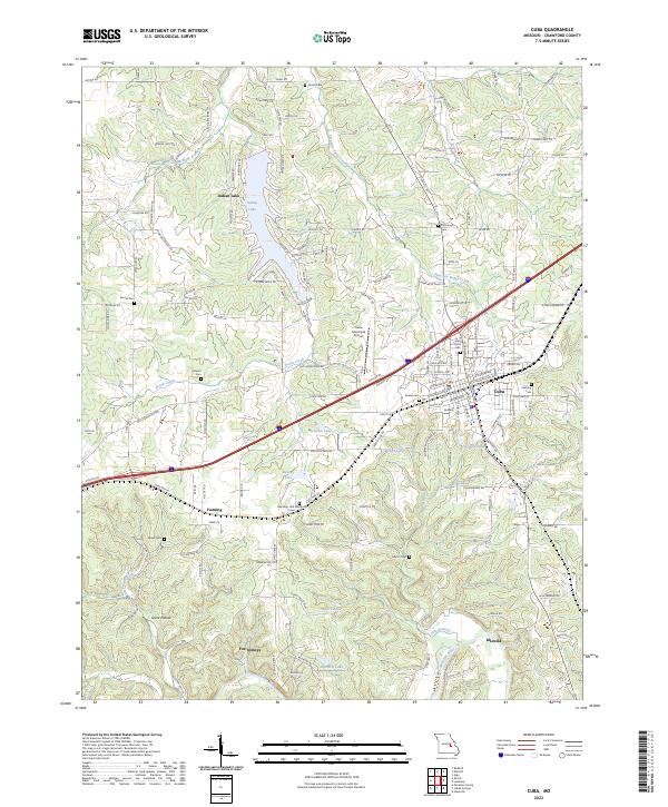 Cuba, MO — USGS 7.5-minute topo (2023)