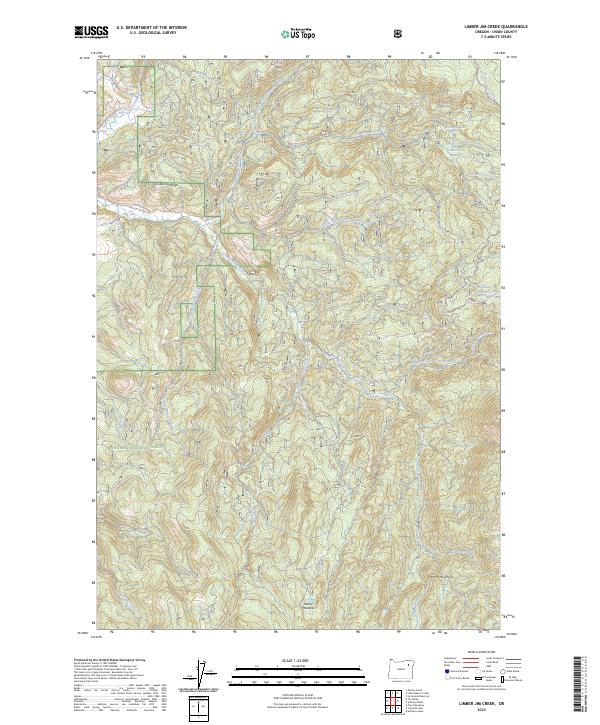 Limber Jim Creek, OR — USGS 7.5-minute topo (2023)