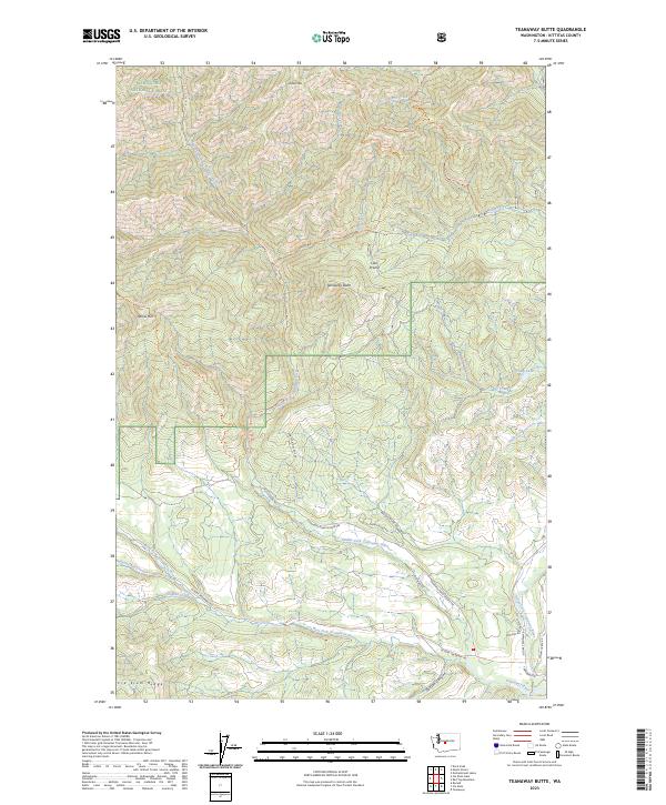 Teanaway Butte, WA — USGS 7.5-minute topo (2023)