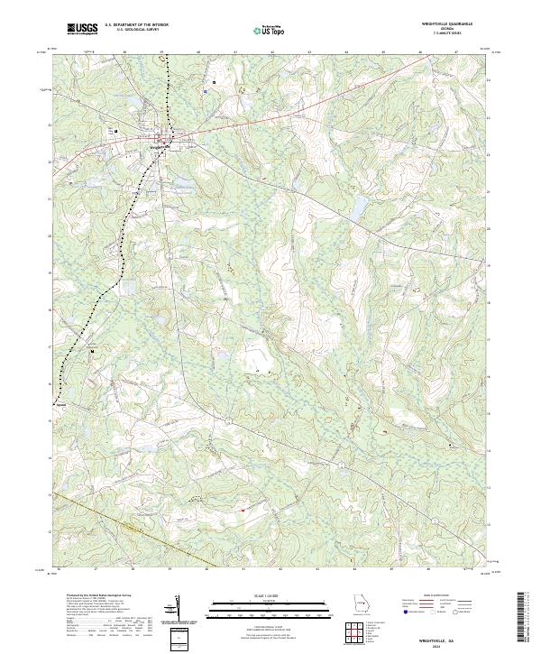 Wrightsville, GA — USGS 7.5-minute topo (2024)