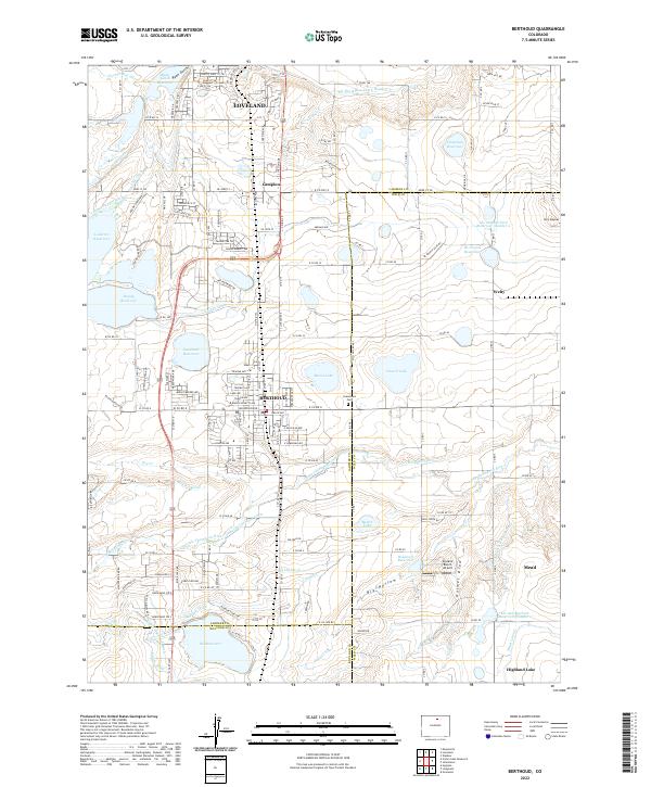 Berthoud, CO — USGS 7.5-minute topo (2022)
