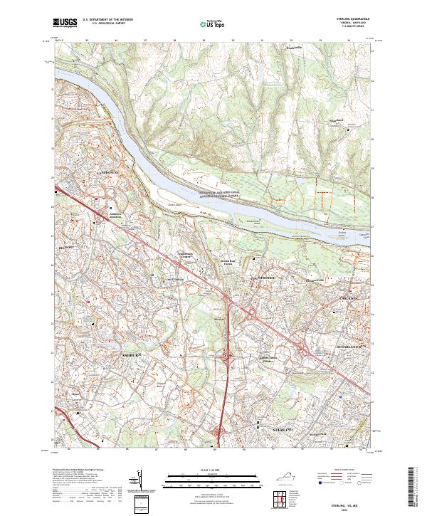 Sterling, VA-MD — USGS 7.5-minute topo (2022)