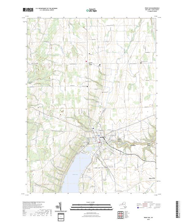 Penn Yan, NY — USGS 7.5-minute topo (2023)