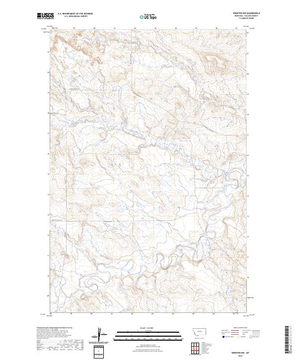 Webster NW, MT — USGS 7.5-minute topo (2024)