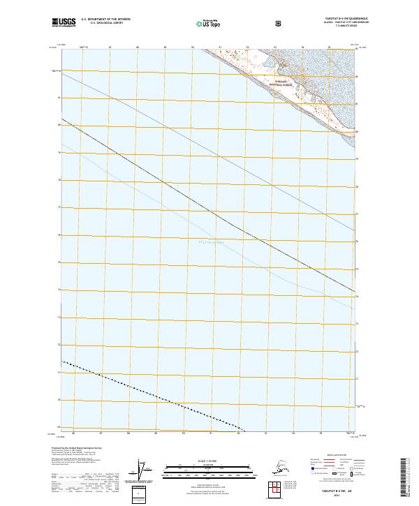 Yakutat B-4 SW, AK — USGS 7.5-minute topo (2021)