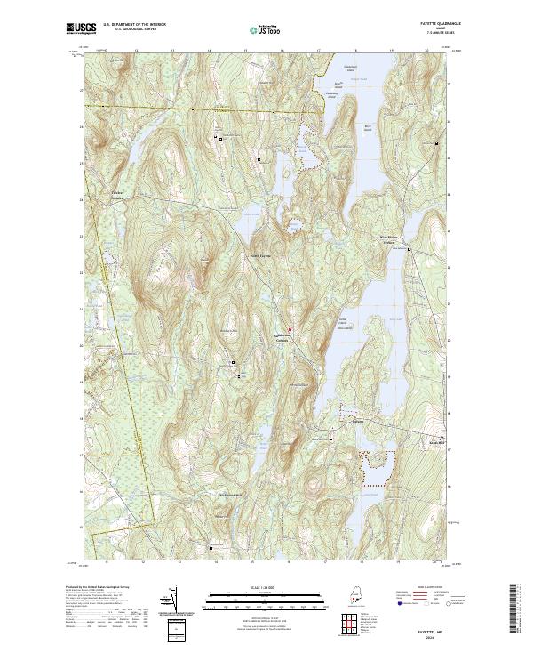 Fayette, ME — USGS 7.5-minute topo (2024)