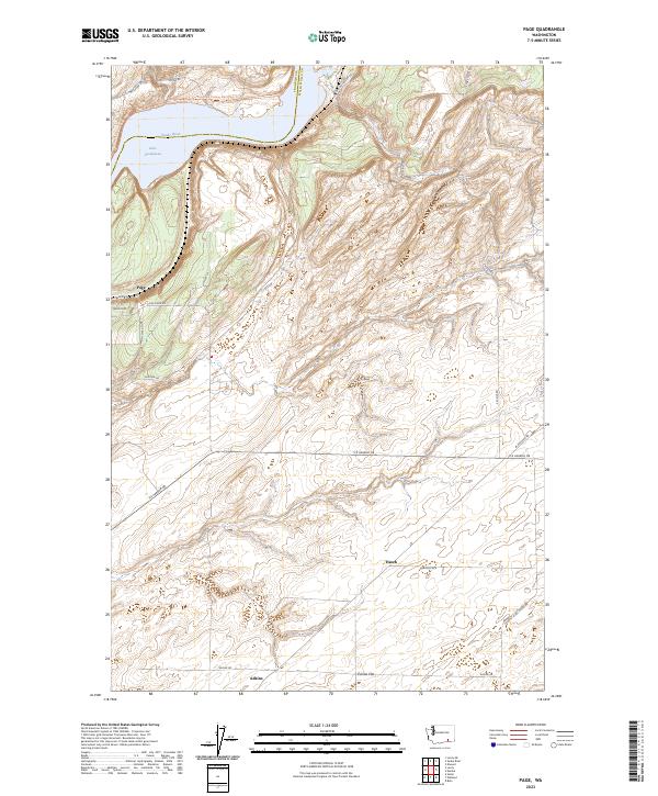 Page, WA — USGS 7.5-minute topo (2023)