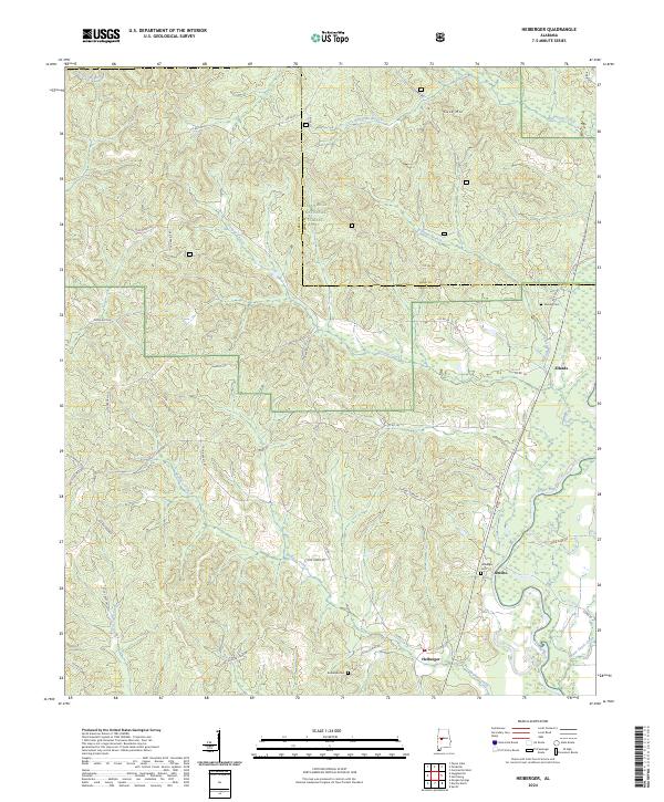 Heiberger, AL — USGS 7.5-minute topo (2024)