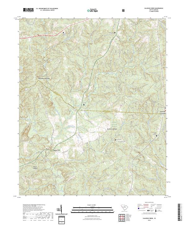 Calhoun Creek, SC — USGS 7.5-minute topo (2024)