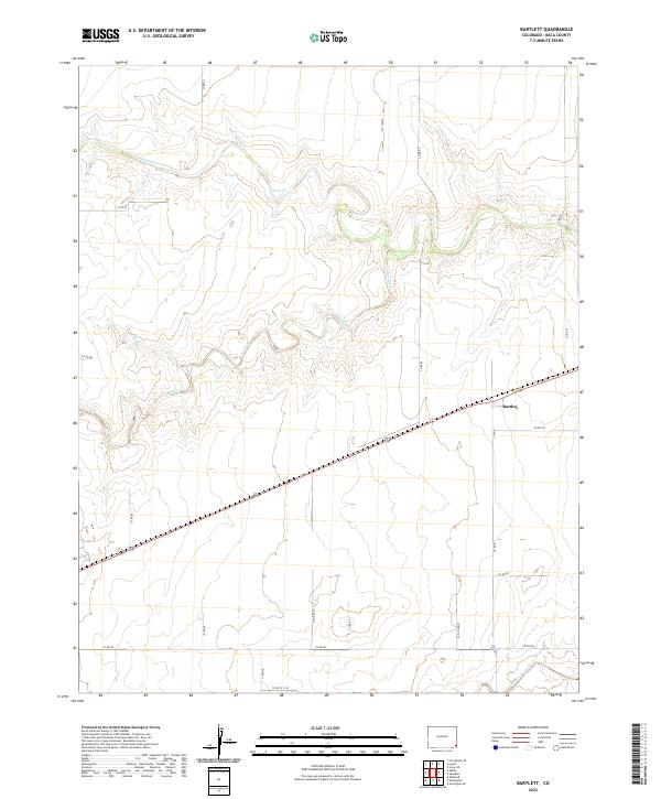 Bartlett, CO — USGS 7.5-minute topo (2022)