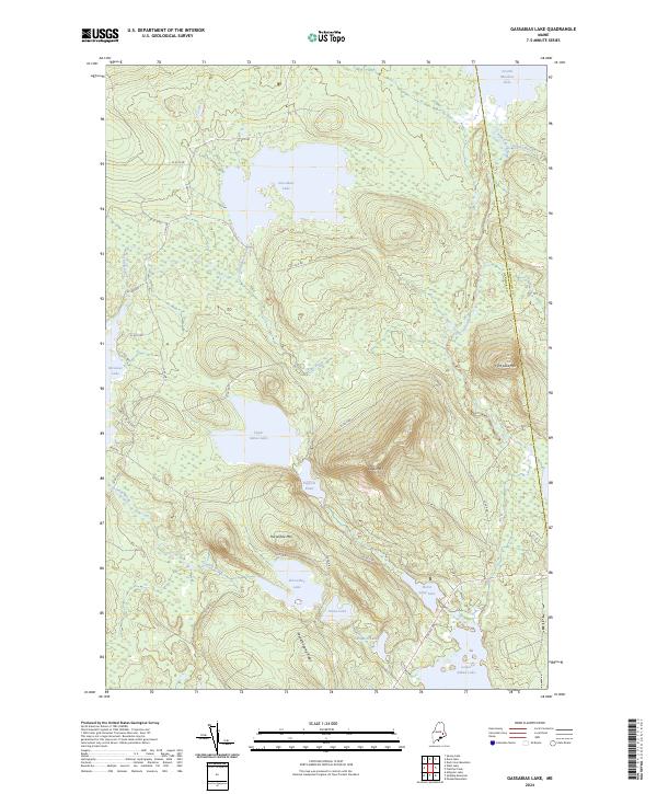 Gassabias Lake, ME — USGS 7.5-minute topo (2024)