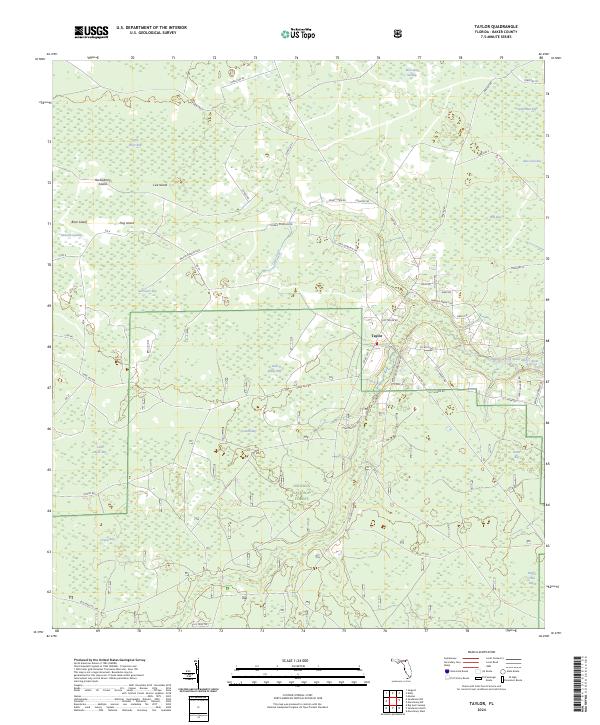 Taylor, FL — USGS 7.5-minute topo (2024)