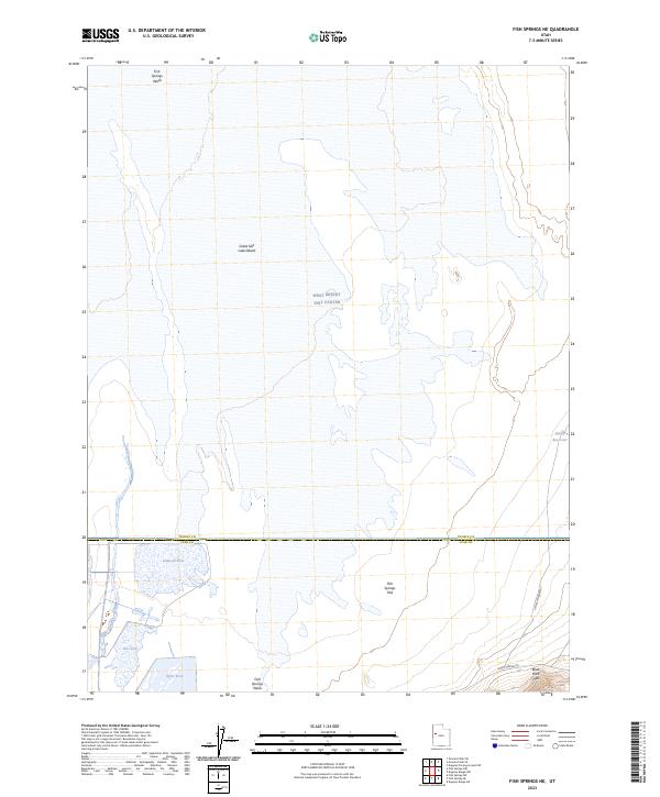 Fish Springs NE, UT — USGS 7.5-minute topo (2023)