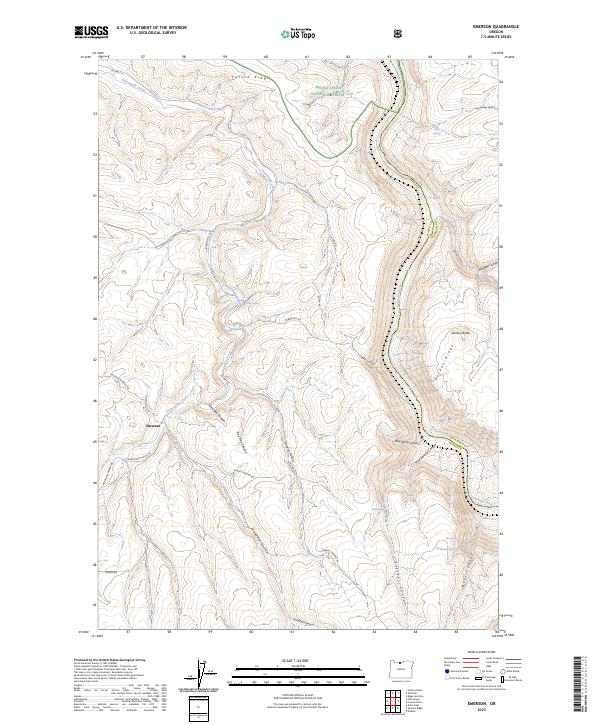 Emerson, OR — USGS 7.5-minute topo (2023)