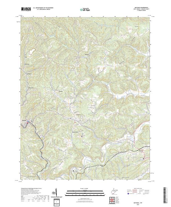 Matoaka, WV — USGS 7.5-minute topo (2023)