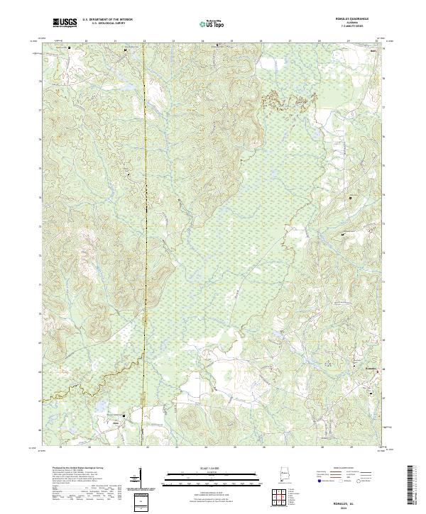 Romulus, AL — USGS 7.5-minute topo (2024)