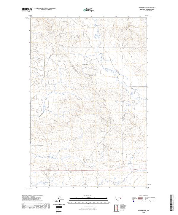 Grebe Ranch, MT — USGS 7.5-minute topo (2024)