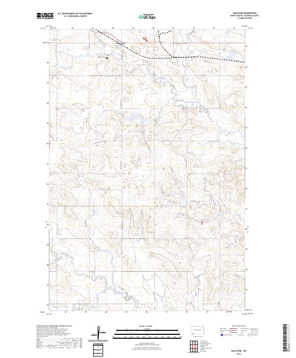 Gascoyne, ND — USGS 7.5-minute topo (2024)