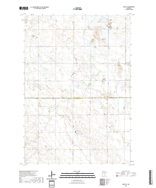 Gary SE, MN — USGS 7.5-minute topo (2022)