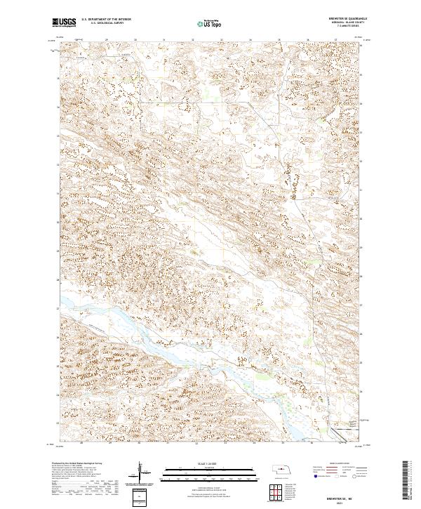 Brewster SE, NE — USGS 7.5-minute topo (2021)