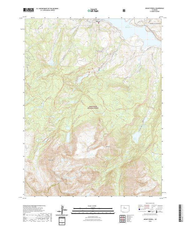 Mount Powell, CO — USGS 7.5-minute topo (2022)