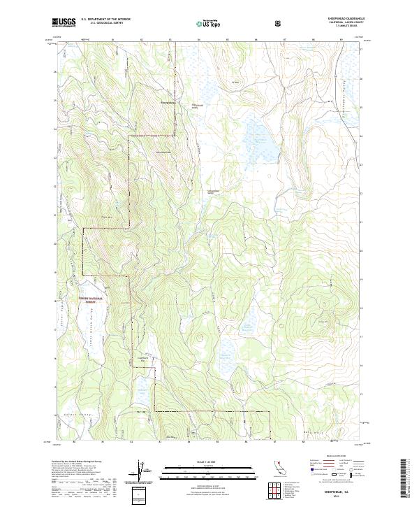 Sheepshead, CA — USGS 7.5-minute topo (2021)