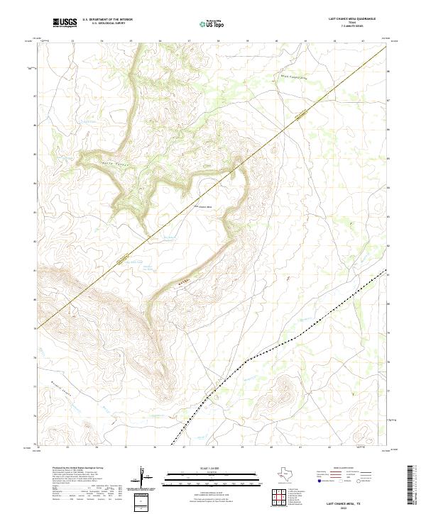 Last Chance Mesa, TX — USGS 7.5-minute topo (2022)