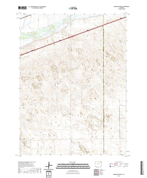 Tamarack Ranch, CO — USGS 7.5-minute topo (2022)