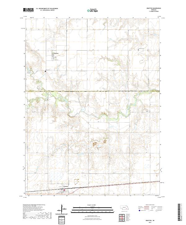 Grafton, NE — USGS 7.5-minute topo (2021)