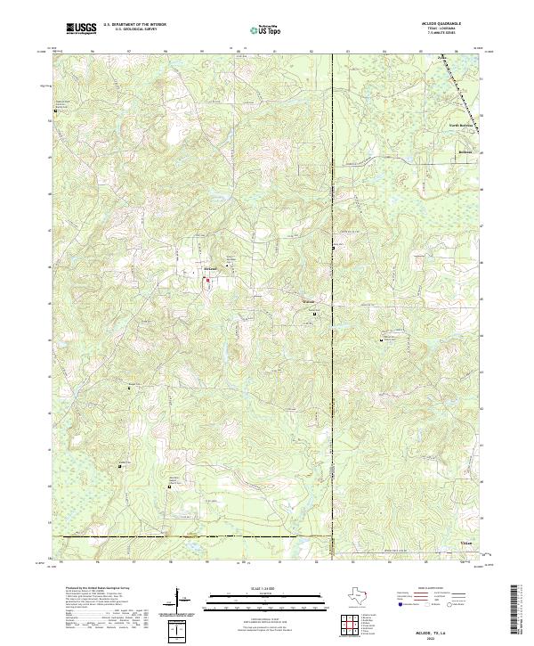 McLeod, TX-LA — USGS 7.5-minute topo (2022)