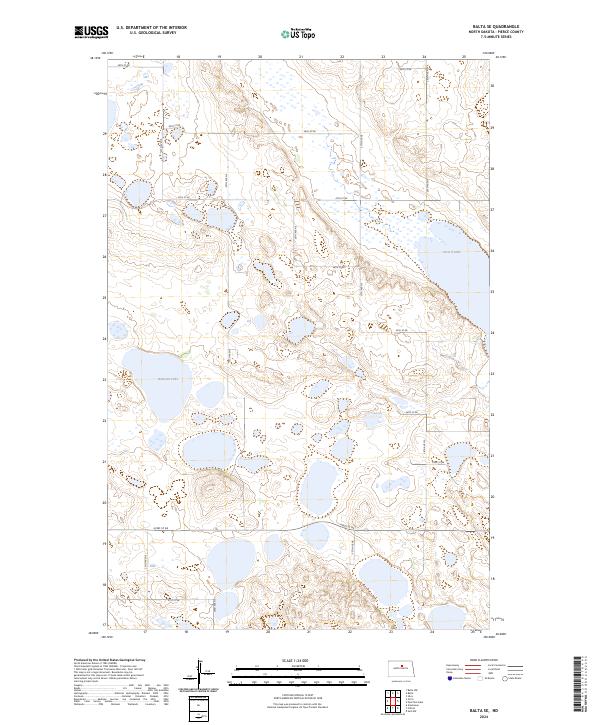 Balta SE, ND — USGS 7.5-minute topo (2024)