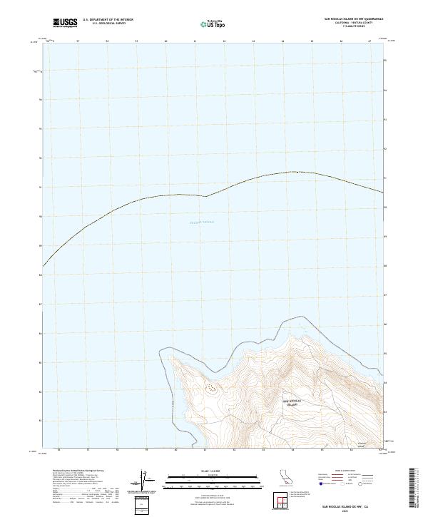 San Nicolas Island OE NW, CA — USGS 7.5-minute topo (2021)