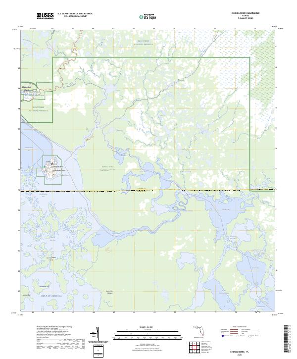 Chokoloskee, FL — USGS 7.5-minute topo (2025)