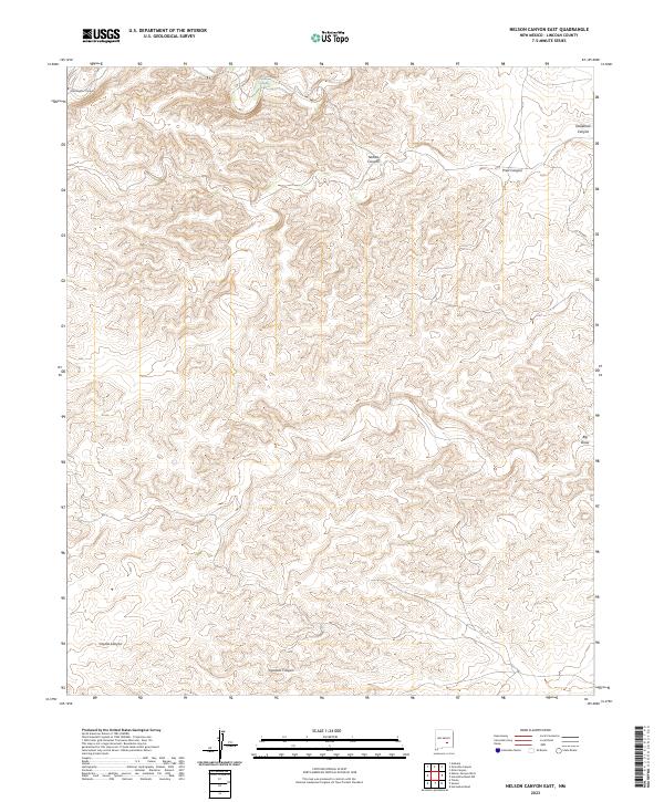 Nelson Canyon East, NM — USGS 7.5-minute topo (2023)
