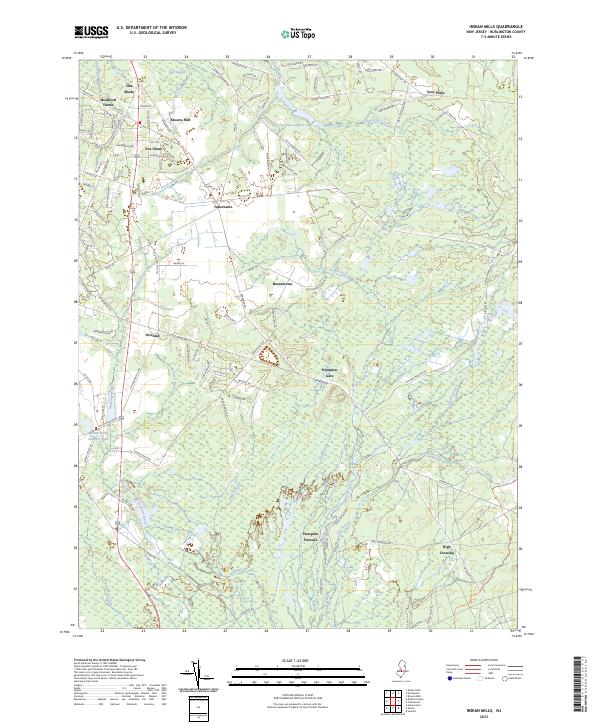 Indian Mills, NJ — USGS 7.5-minute topo (2023)