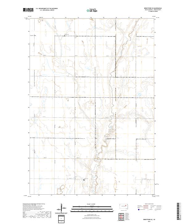 Brentford SE, SD — USGS 7.5-minute topo (2021)