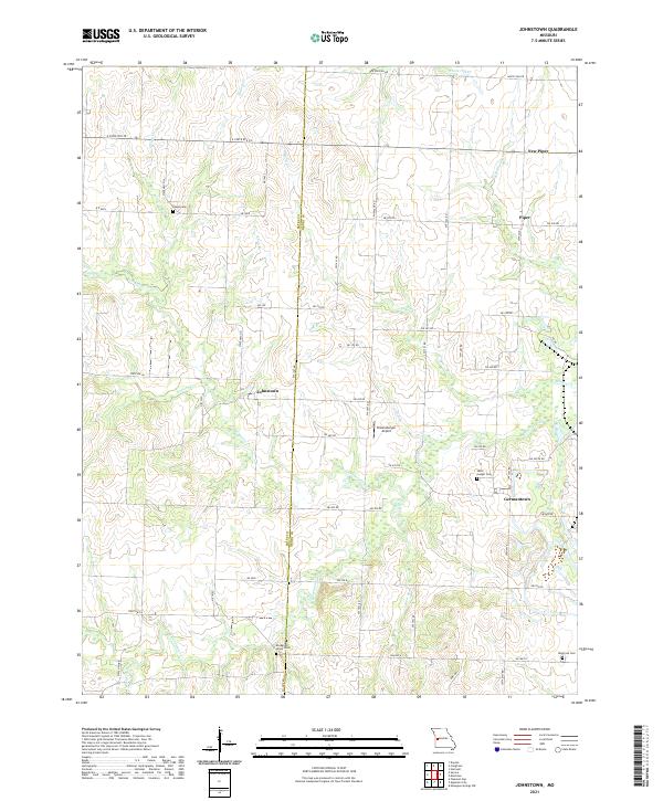 Johnstown, MO — USGS 7.5-minute topo (2021)
