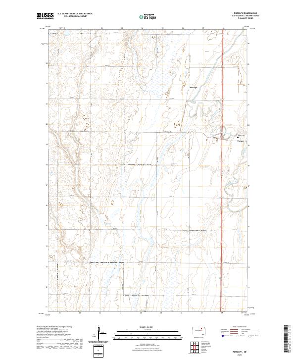 Rudolph, SD — USGS 7.5-minute topo (2021)