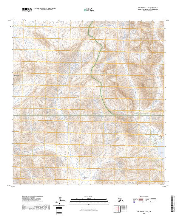 Talkeetna C-4 SE, AK — USGS 7.5-minute topo (2023)