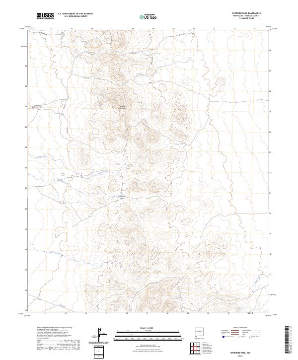 Whitmire Pass, NM — USGS 7.5-minute topo (2023)