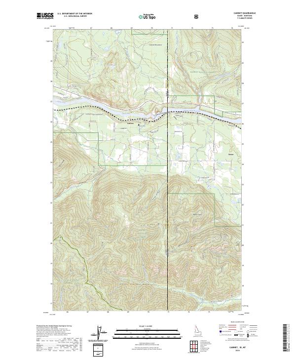 Cabinet, ID-MT — USGS 7.5-minute topo (2024)