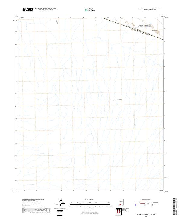 South of Lukeville, AZ,SON, US — USGS 7.5-minute topo (2021)