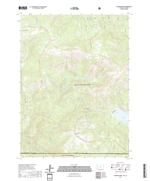 Solomon Creek, WY-CO — USGS 7.5-minute topo (2021)