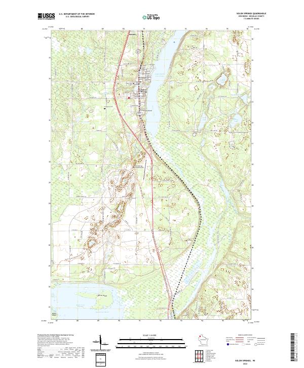 Solon Springs, WI — USGS 7.5-minute topo (2022)