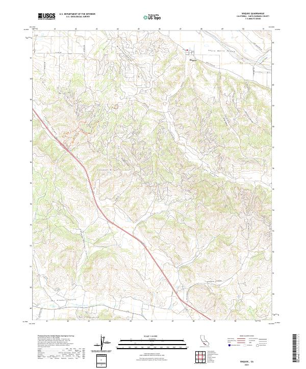 Sisquoc, CA — USGS 7.5-minute topo (2021)