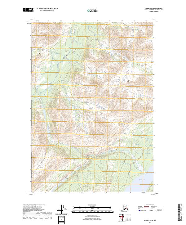 Valdez C-5 SE, AK — USGS 7.5-minute topo (2023)